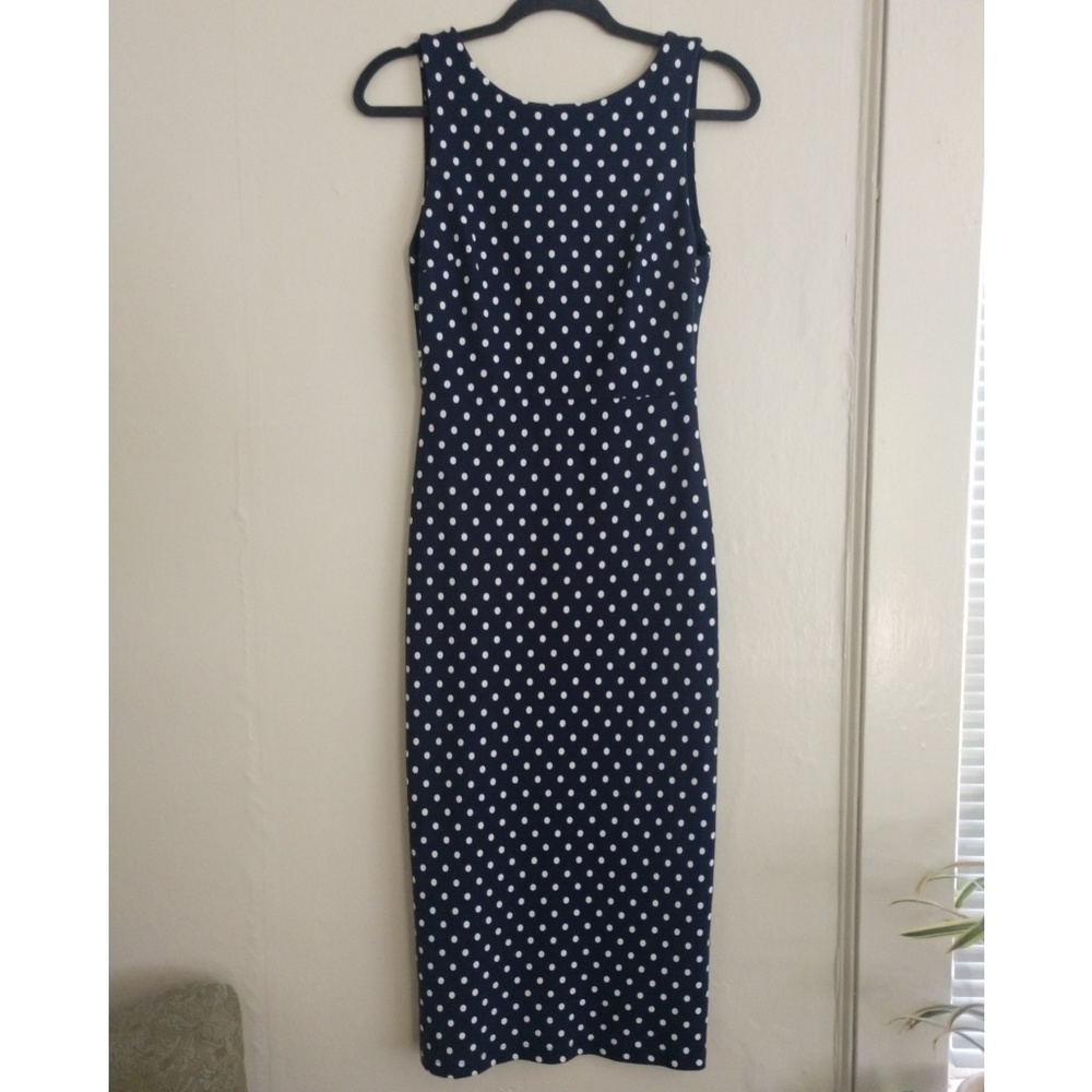 Trafaluc ZARA  Backless Polka Dot Midi Dress